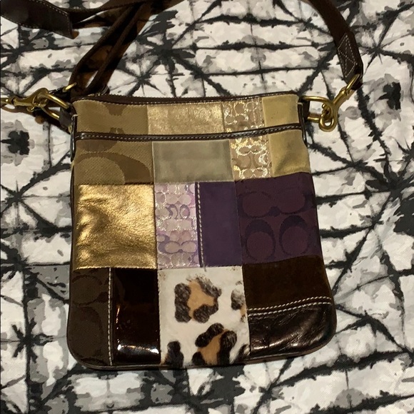Coach cross body, small patchwork bag
